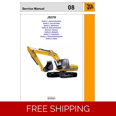 JCB JS 370 EXCAVATOR SERVICE REPAIR MANUAL JCB JS 370 EXCAVATOR SERVICE REPAIR MANUAL
